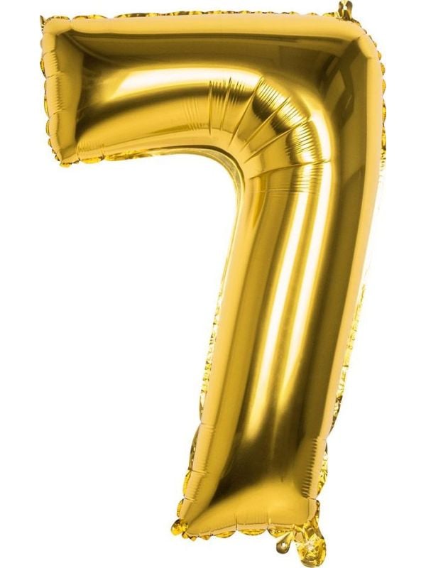 XXL gouden ballon cijfer 7