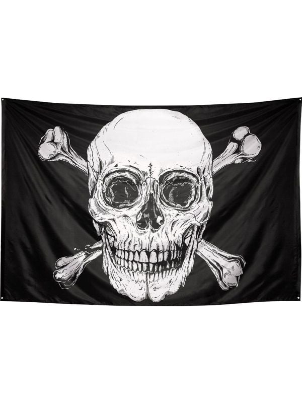 XXL piratenvlag met schedel