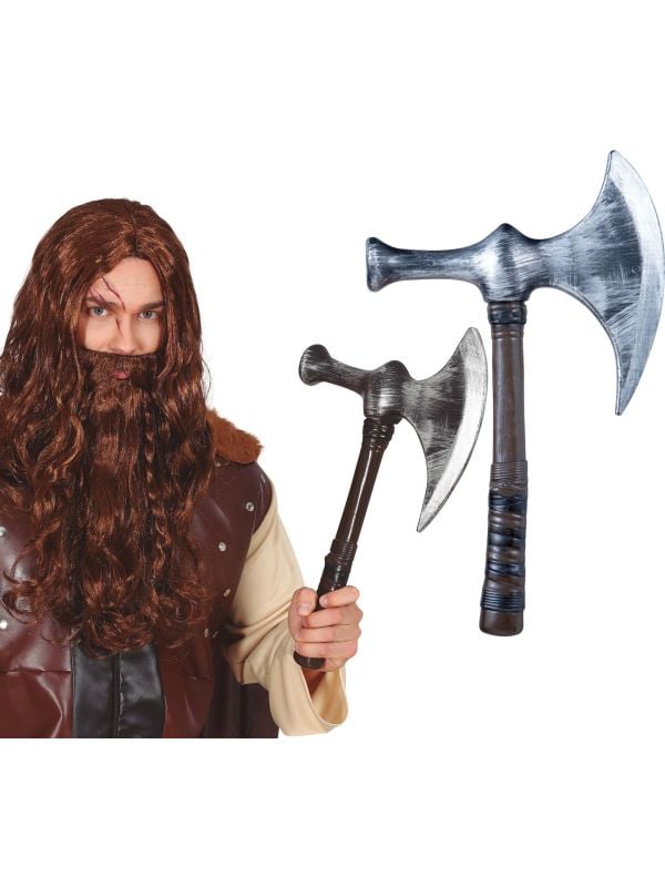 Zilveren Middeleeuwse Vikingbijl main product photo