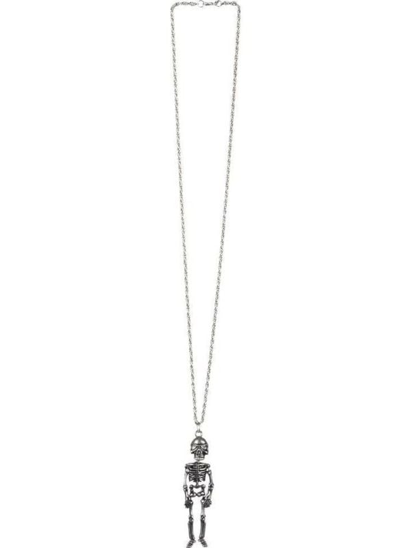 Zilveren skelet ketting main product photo
