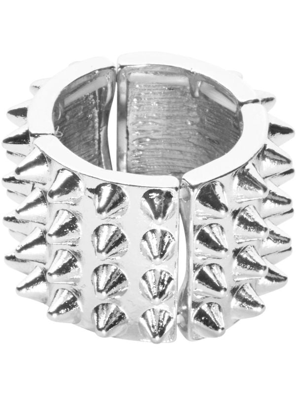 Zilveren spijker ring