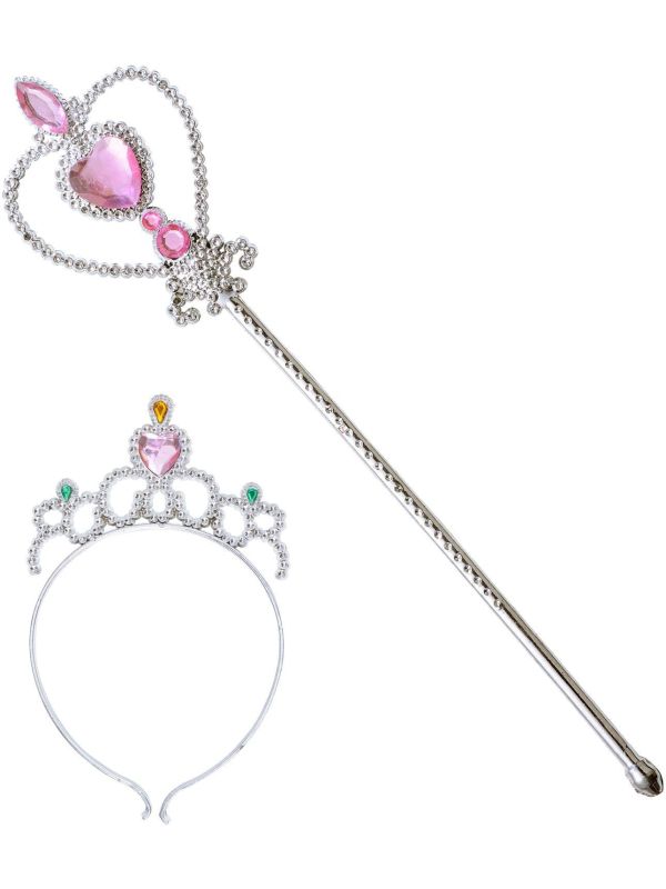 Zilveren tiara en staf main product photo