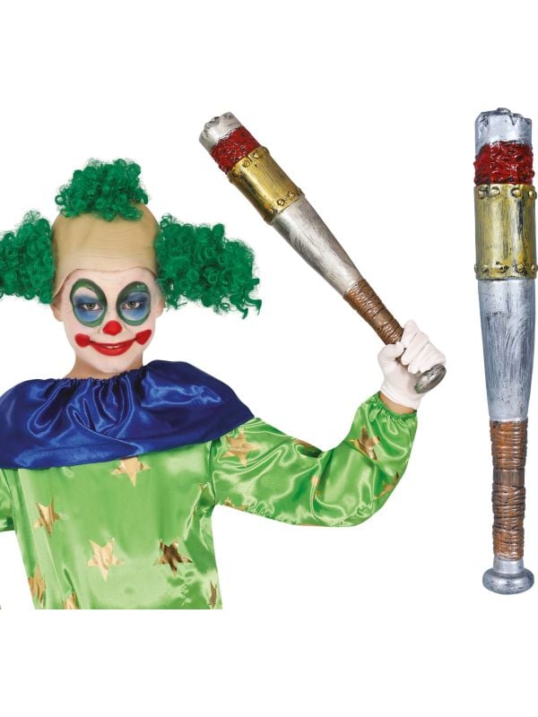 Zilver/gouden honkbalknuppel 47 cm halloween