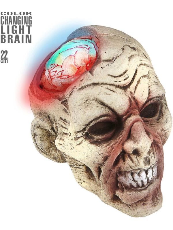 Zombie gezicht met verlichting