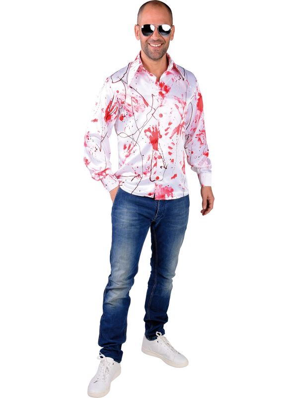 Zombie hemd bebloed mannen main product photo