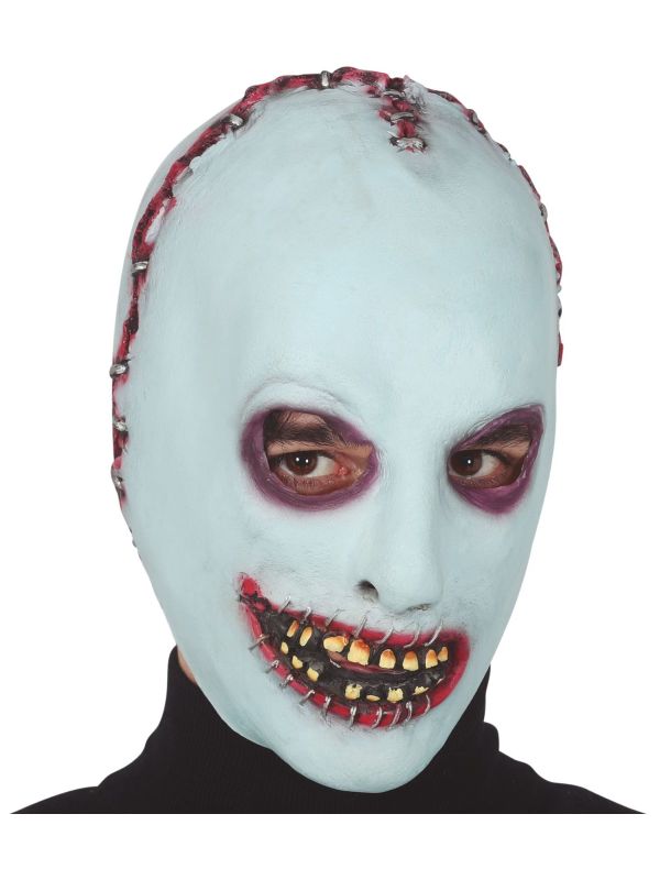 Zombie masker lichtblauw main product photo