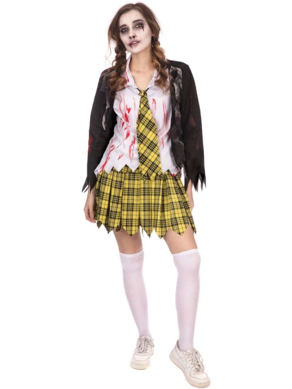 Zombie Schoolmeisjes Outfit Dames Halloween