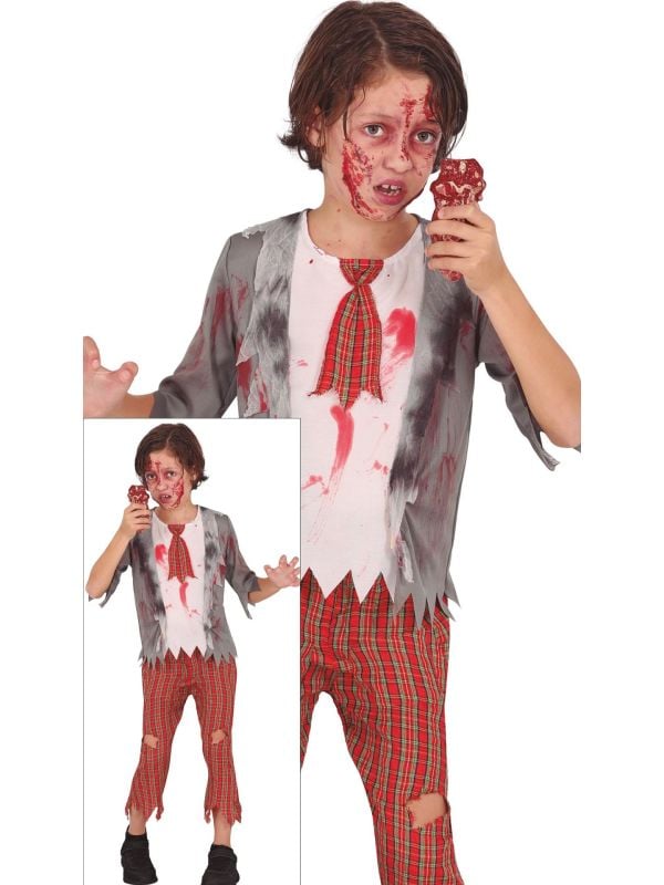 Zombie student kostuum halloween kind