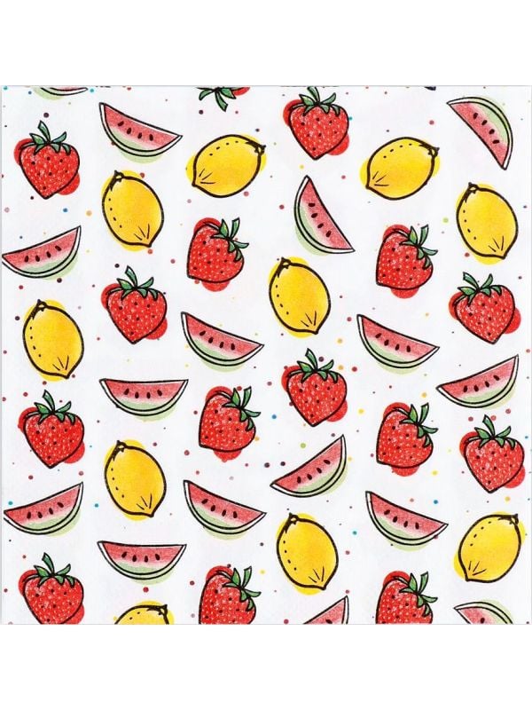 Zomerfruit papieren servetten 20 stuks main product photo