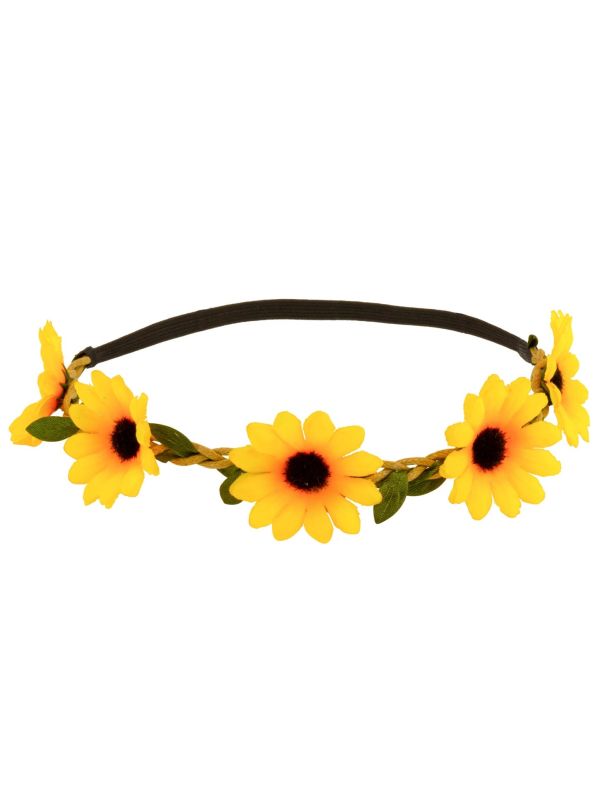 Zonnebloem Flower Power Hoofdband