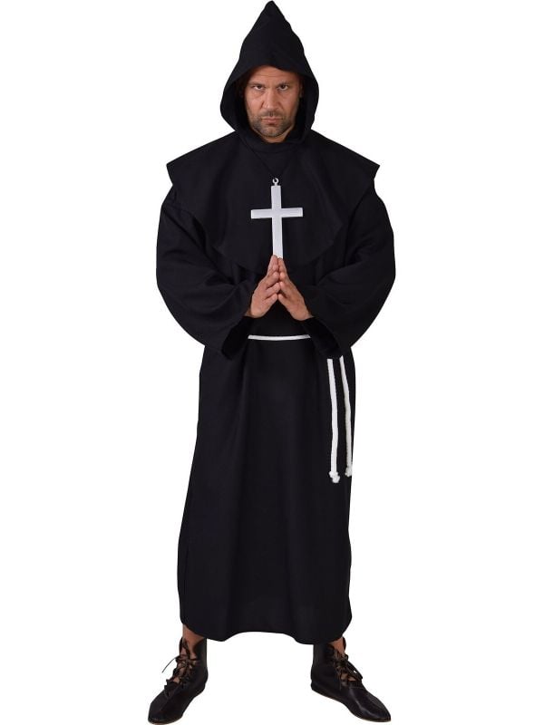 Zwart pater outfit man main product photo