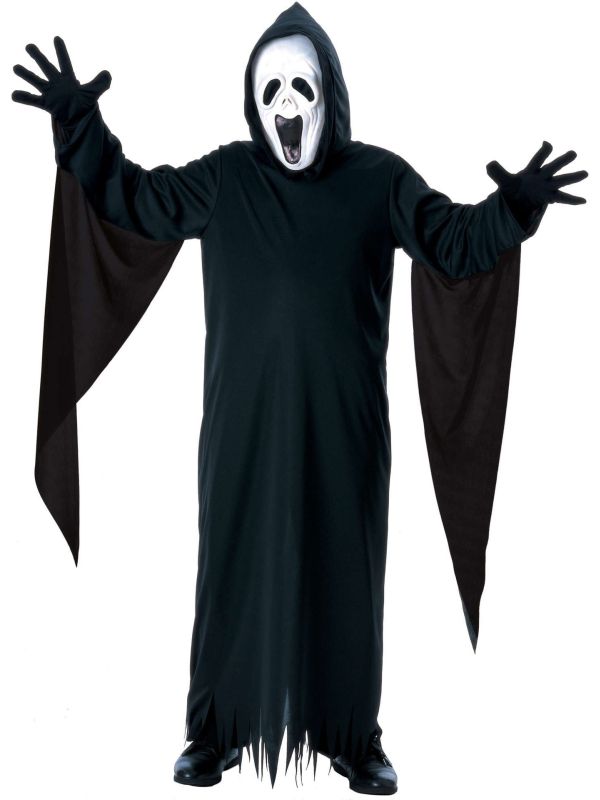 Zwart Scream Gewaad Kinderen Halloween