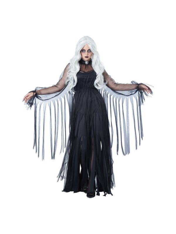 Zwart spook outfit dames main product photo
