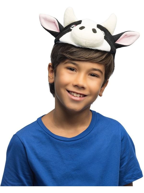 Zwart-Witte Koe Tiara Kinderen