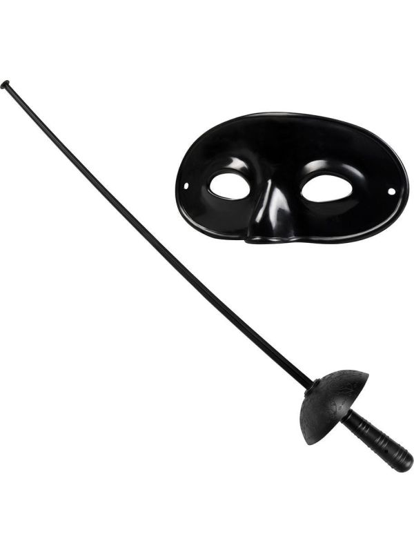 Zwarte bandiet accessoire set main product photo