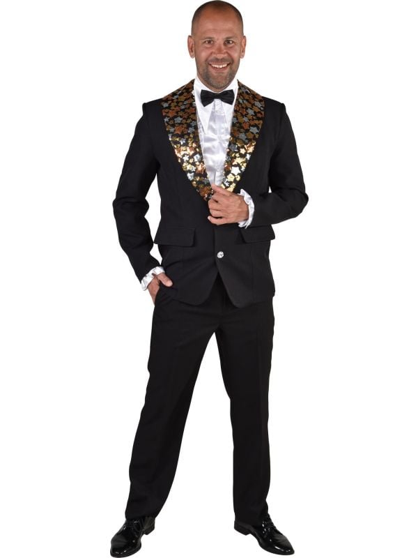 Zwarte colbert met sterren main product photo