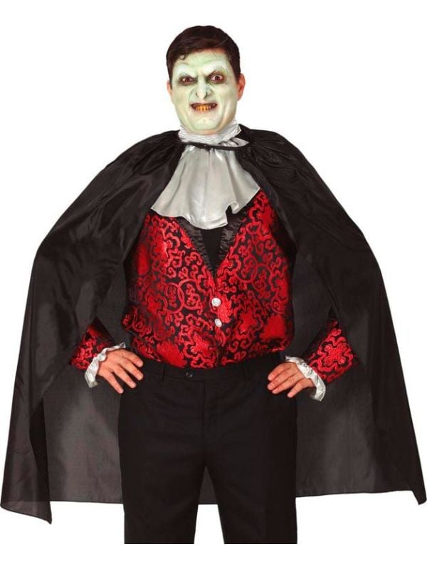 Zwarte dracula cape
