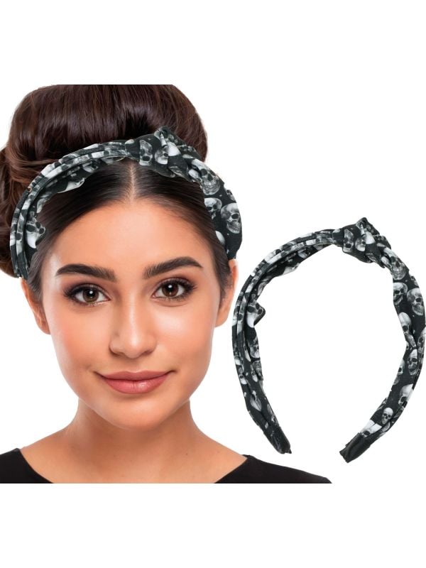 Zwarte geesten skelet hoofdband