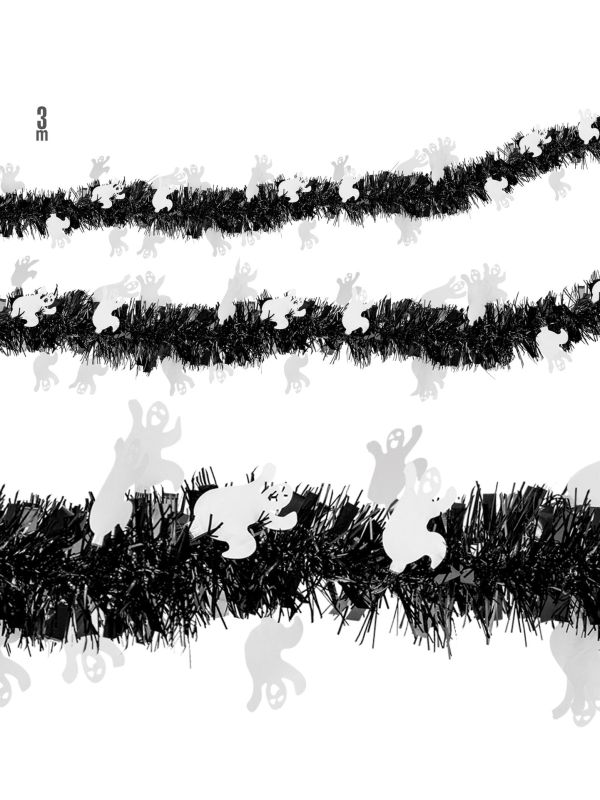 Zwarte Halloween Spoken Slinger met Spoken