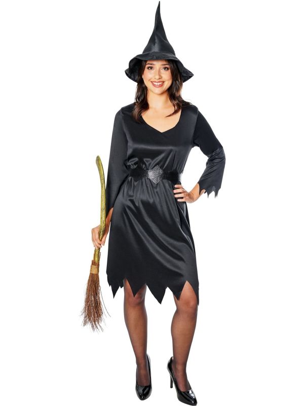 Zwarte Heks Outfit Vrouwen