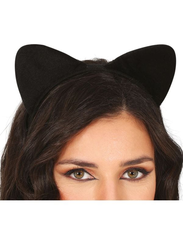 Zwarte Kattenoren Haarband main product photo