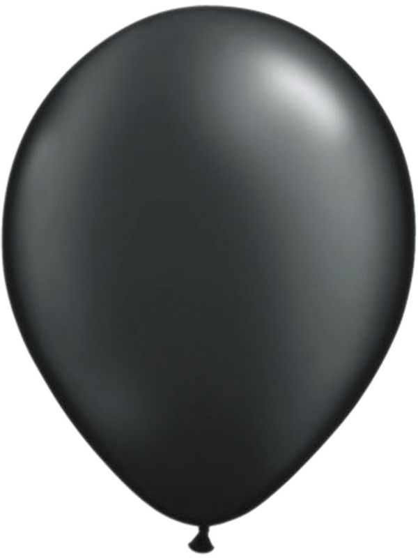 Zwarte metallic ballonnen 50 stuks 30cm main product photo