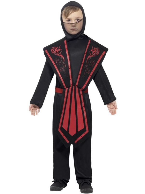 Zwarte ninja outfit jongens main product photo