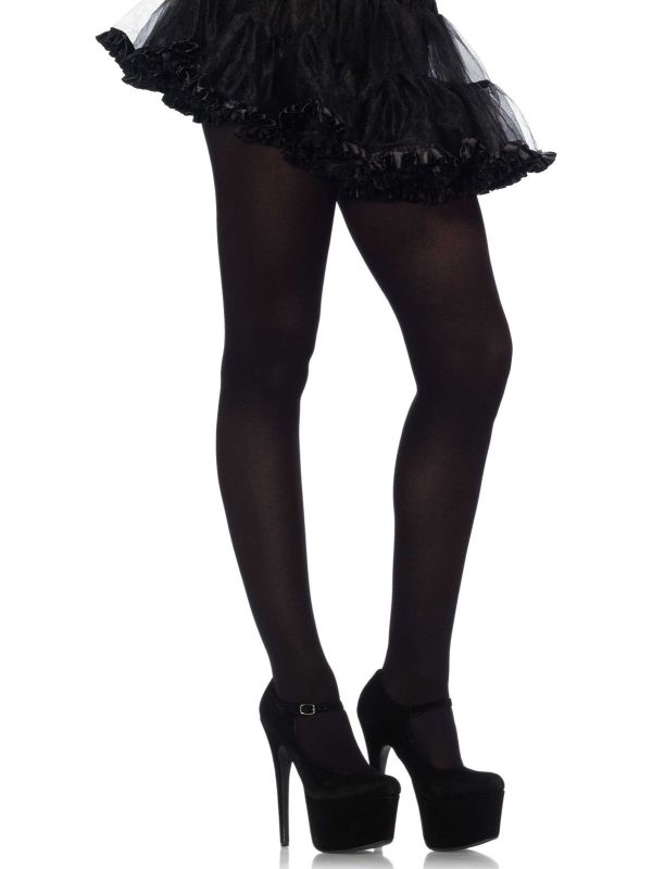 Zwarte nylon elastaan panty main product photo