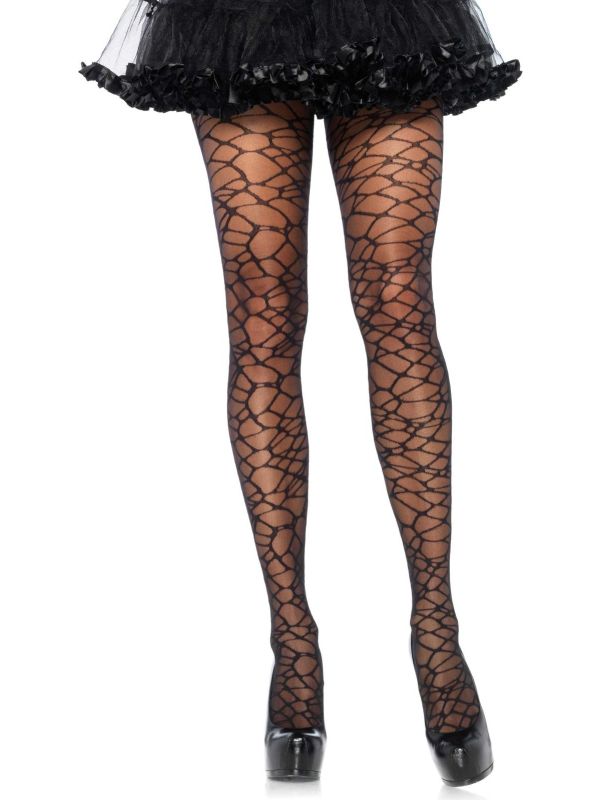 Zwarte panty met barsten motief main product photo