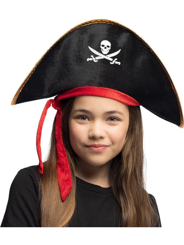 Zwarte Piratenhoed Carnaval Kinderen