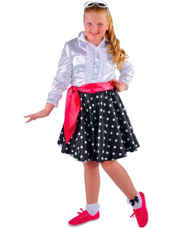 Zwarte Rock and roll rok meisje main product photo