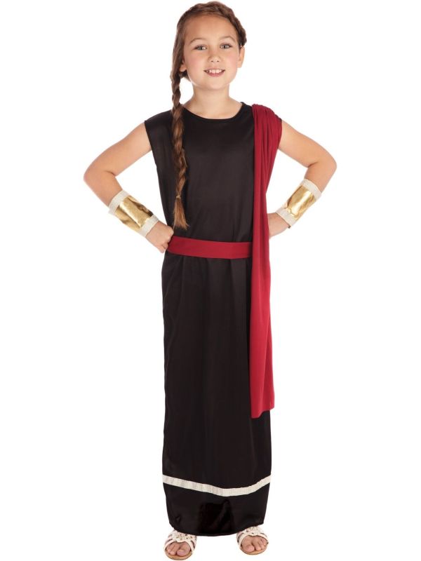Zwarte Romeinse Toga Kinderen