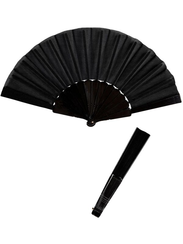 Zwarte stoffen waaier main product photo