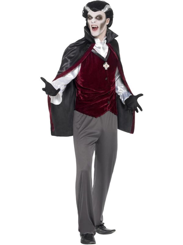 Zwarte vampier outfit heren main product photo