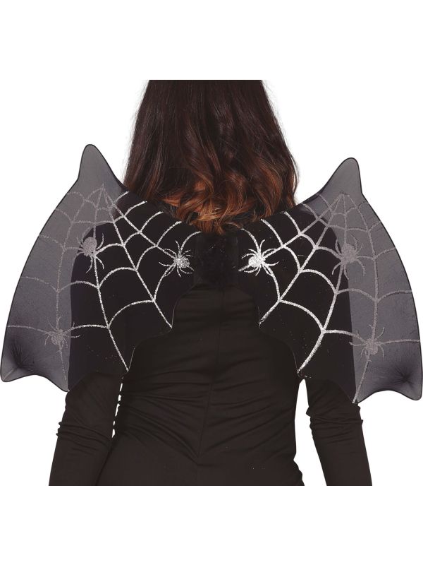 Zwarte vleermuis vleugels 60 x 35 cm halloween