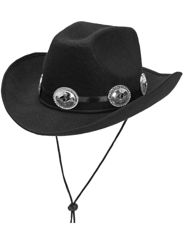 Zwarte wild west cowboy hoed heren