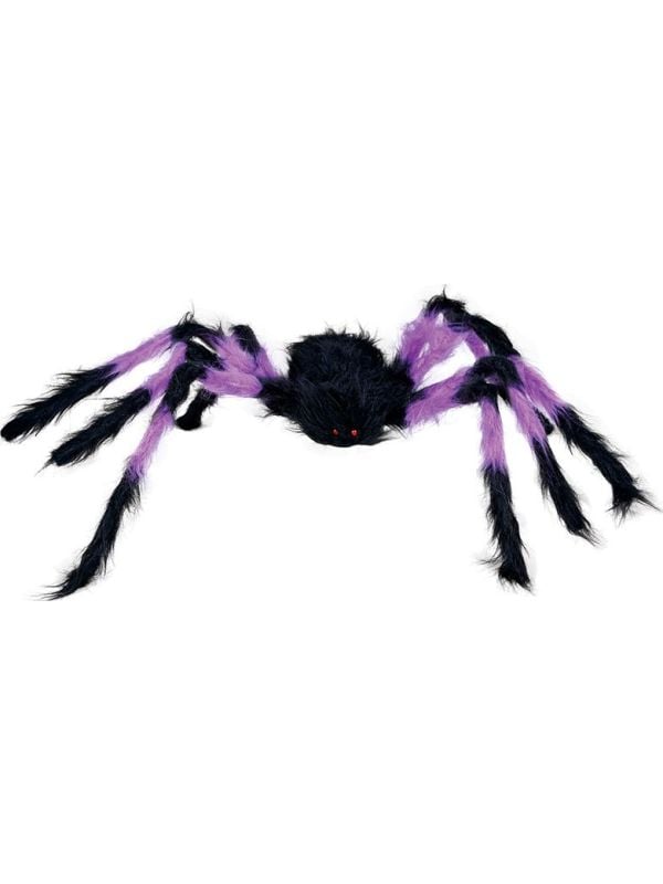 Zwart/paarse spin 75 cm halloween