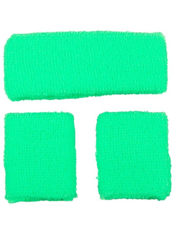 Zweetbanden set groen main product photo