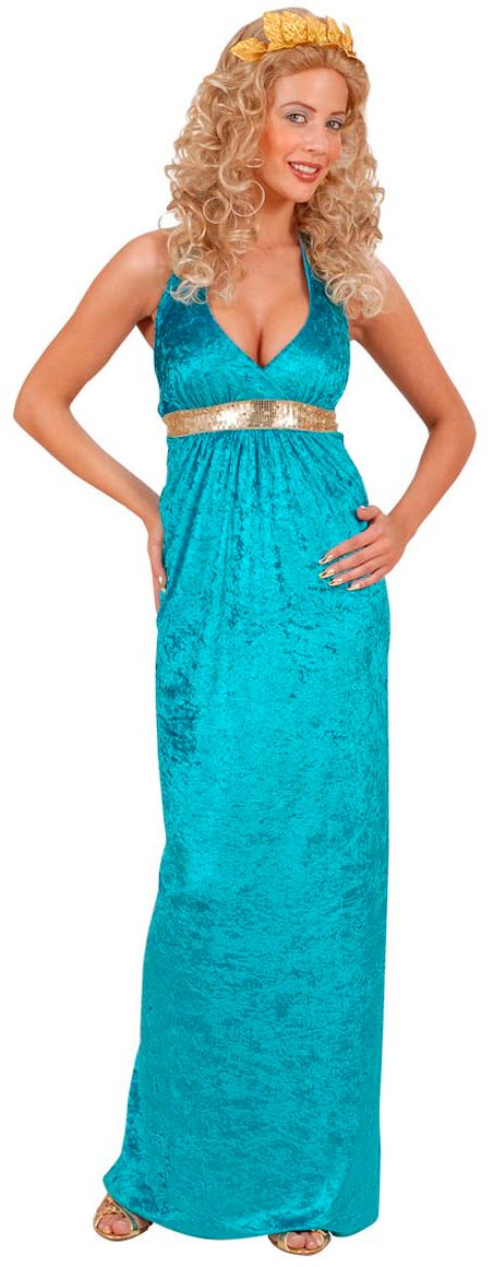 Griekse Jurk Blauw Feestkleding Nl