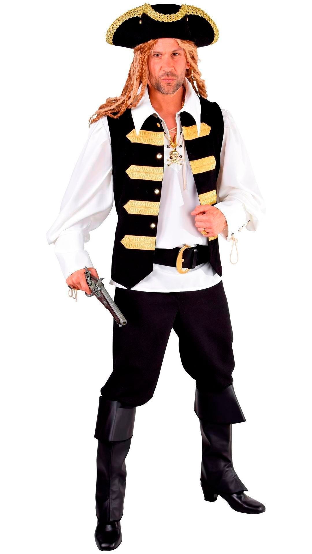 Admiraal Kostuum Zwart Met Goud Heren Feestkleding Nl