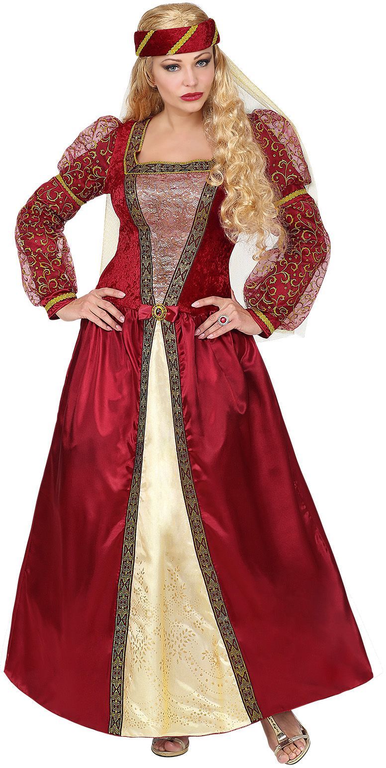 Rode Prinsessen Jurk Middeleeuwen Feestkleding Nl