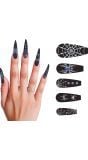 10 lange nagels spinnen met lijm