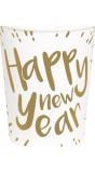 10 Papieren Bekertjes Happy New Year