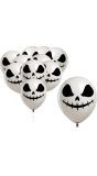 10 Witte Geest Ballonnen 30 Cm Halloween
