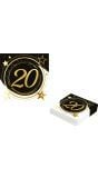 20 papieren servetten 20 jaar