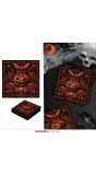 20 papieren servetten gothic pompoen halloween