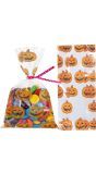 20 snoepzakjes pompoenen 28 x 13 cm halloween