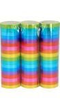 3 Regenboog Serpentine Rollen 4M