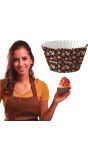 50 cupcake versiering wikkels vrolijke halloween monsters 5 cm