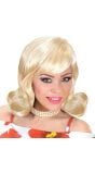 50s flip pruik blond